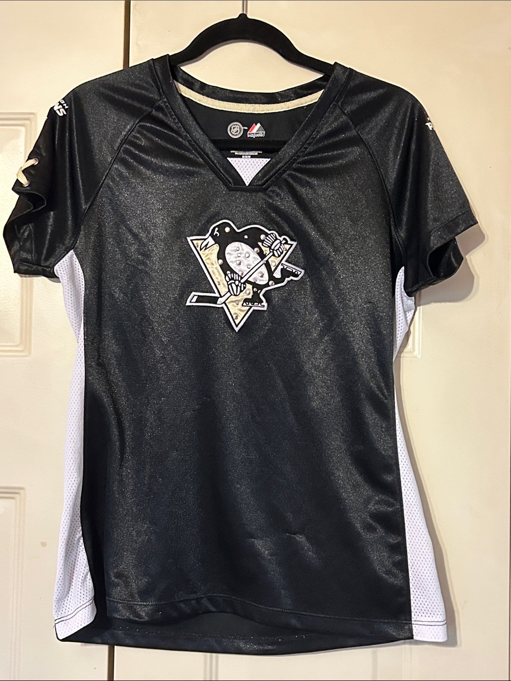 Majestic Women's Black Short-Sleeve Hockey Jersey